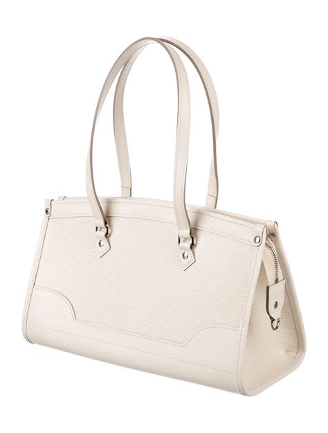 Louis Vuitton Madeleine PM Epi Shoulder Bag White 